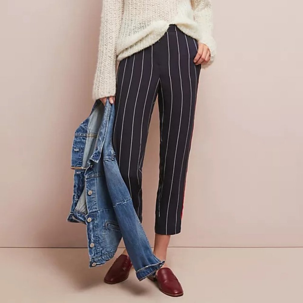 Anthropologie ett:twa Piped & Striped Pants XS